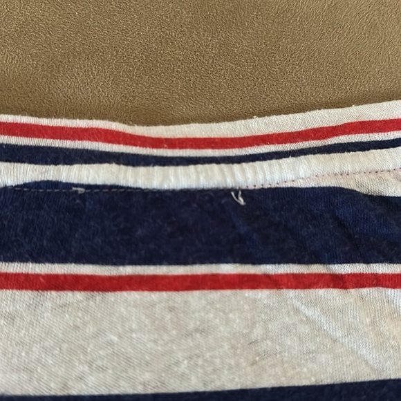 Sundry Striped Navy and Red T-Shirt M - Picture 5 of 10